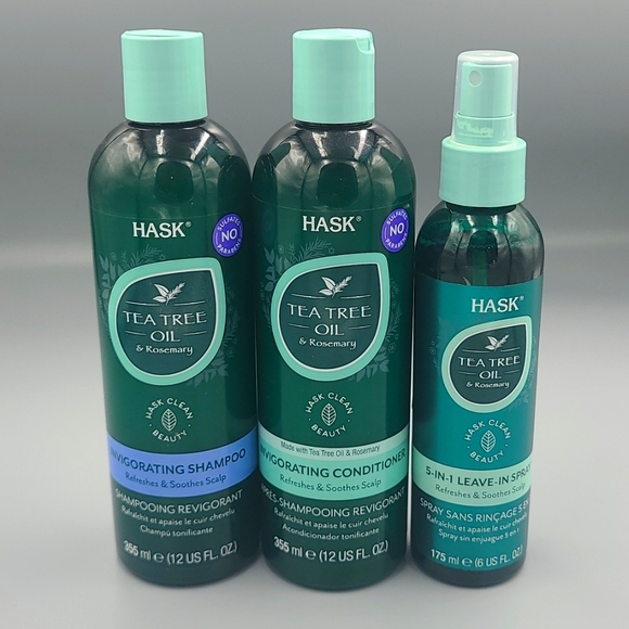 hask Other - Hask Tea Tree Oil Bundle Shampoo Conditioner And 5 in 1 Leave in Spray Brand New